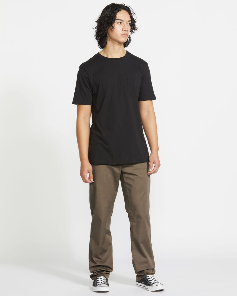 Volcom Men's Frickin Modern Stretch Pants Mushroom