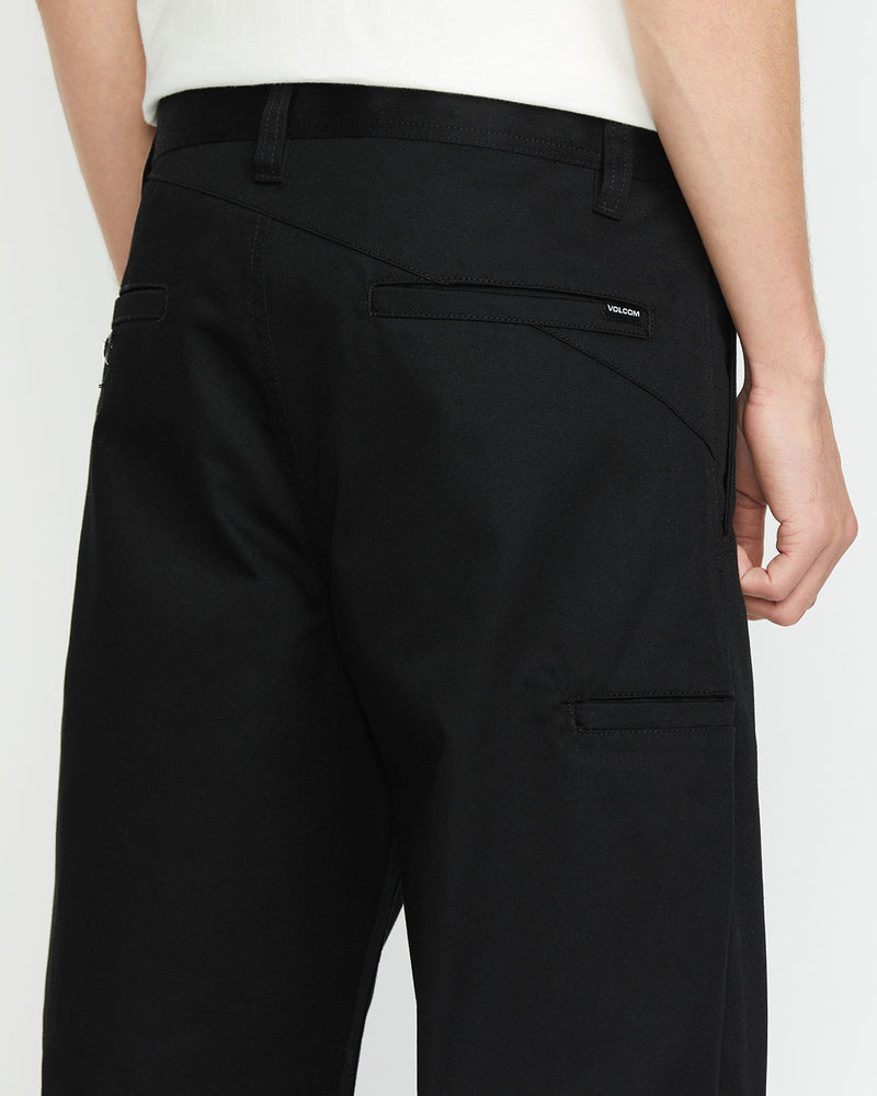 Volcom Men's Frickin Skate Chino Pants Black