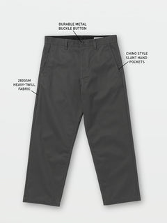 Frickin Skate Chino Pants - Asphalt Black