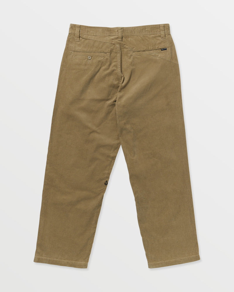 Volcom Men's Frickin Loose Tapered Cord Pants Khaki