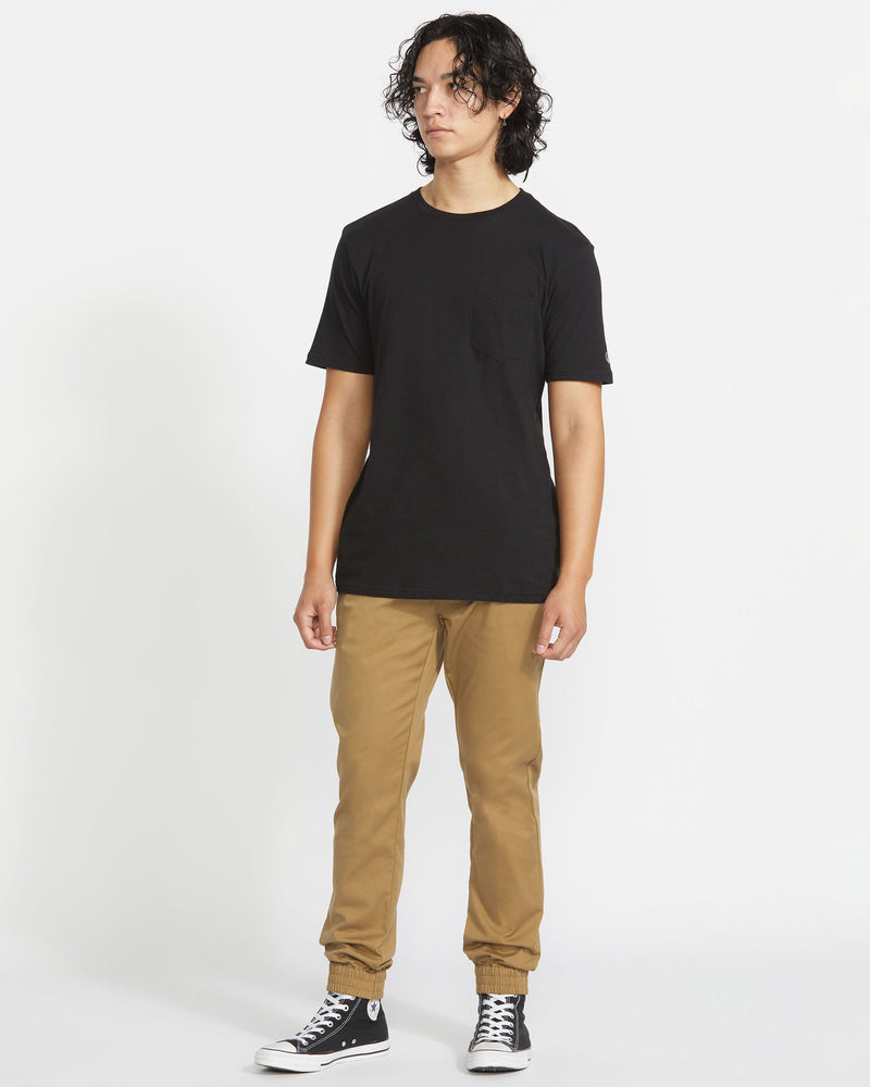 Volcom Men's Frickin Slim Joggers Dark Khaki