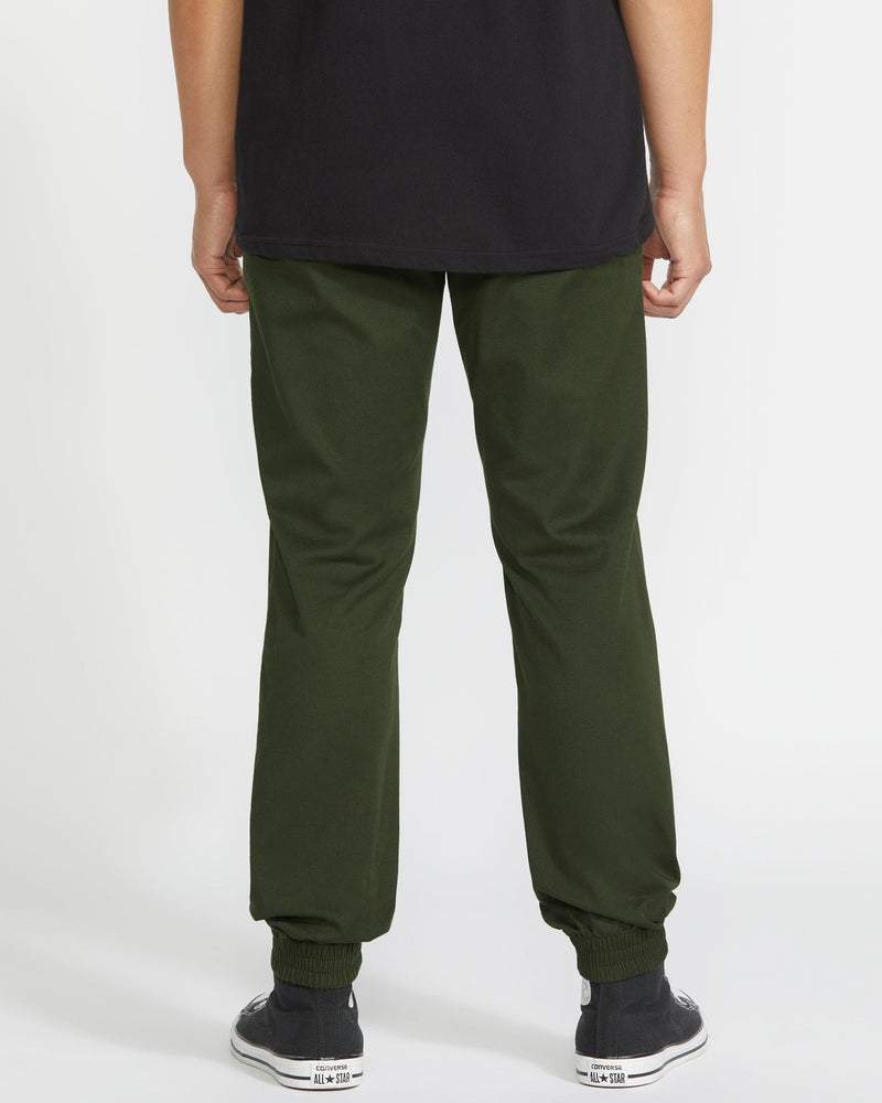 Volcom Men's Frickin Slim Joggers Dark Green