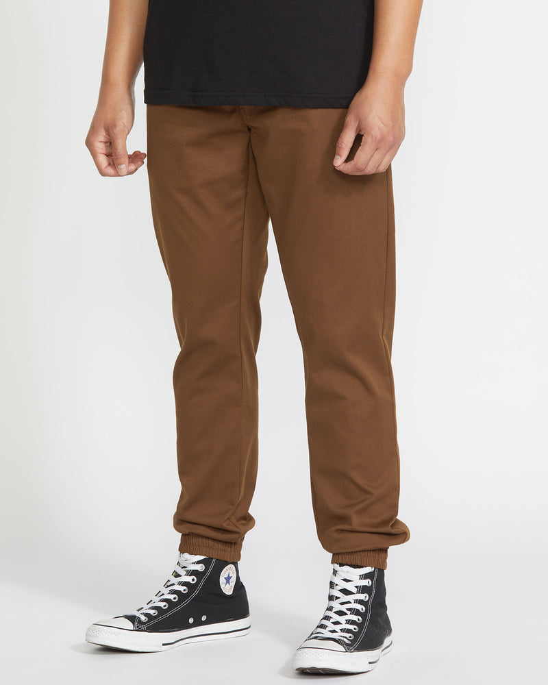 Volcom Men's Frickin Slim Joggers Mud