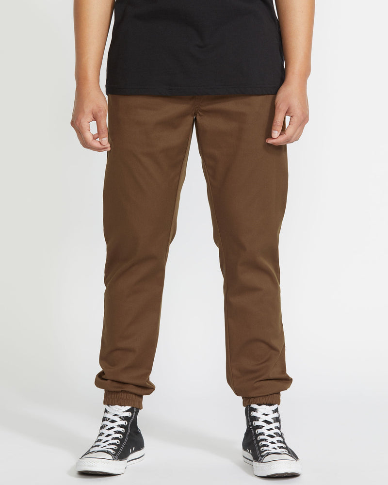 Volcom Men's Frickin Slim Joggers Mud
