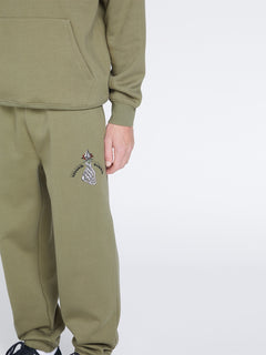 Earth Tripper Elastic Waist Fleece Pants - Thyme Green