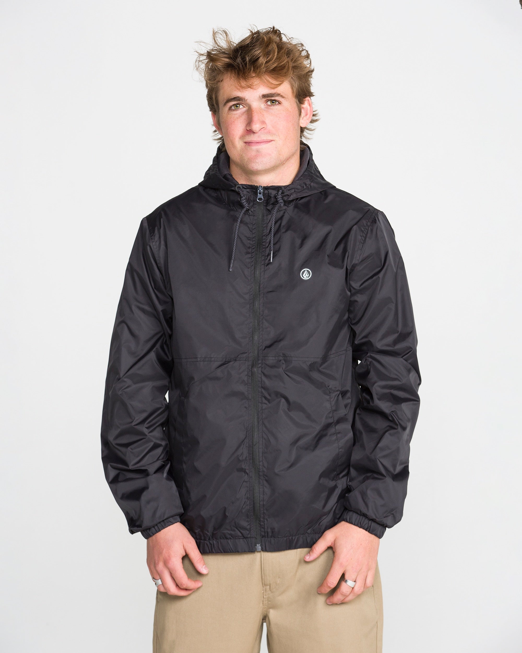Volcom フード付きジャケット ブラック Men's Ermont Jacket - Volcom