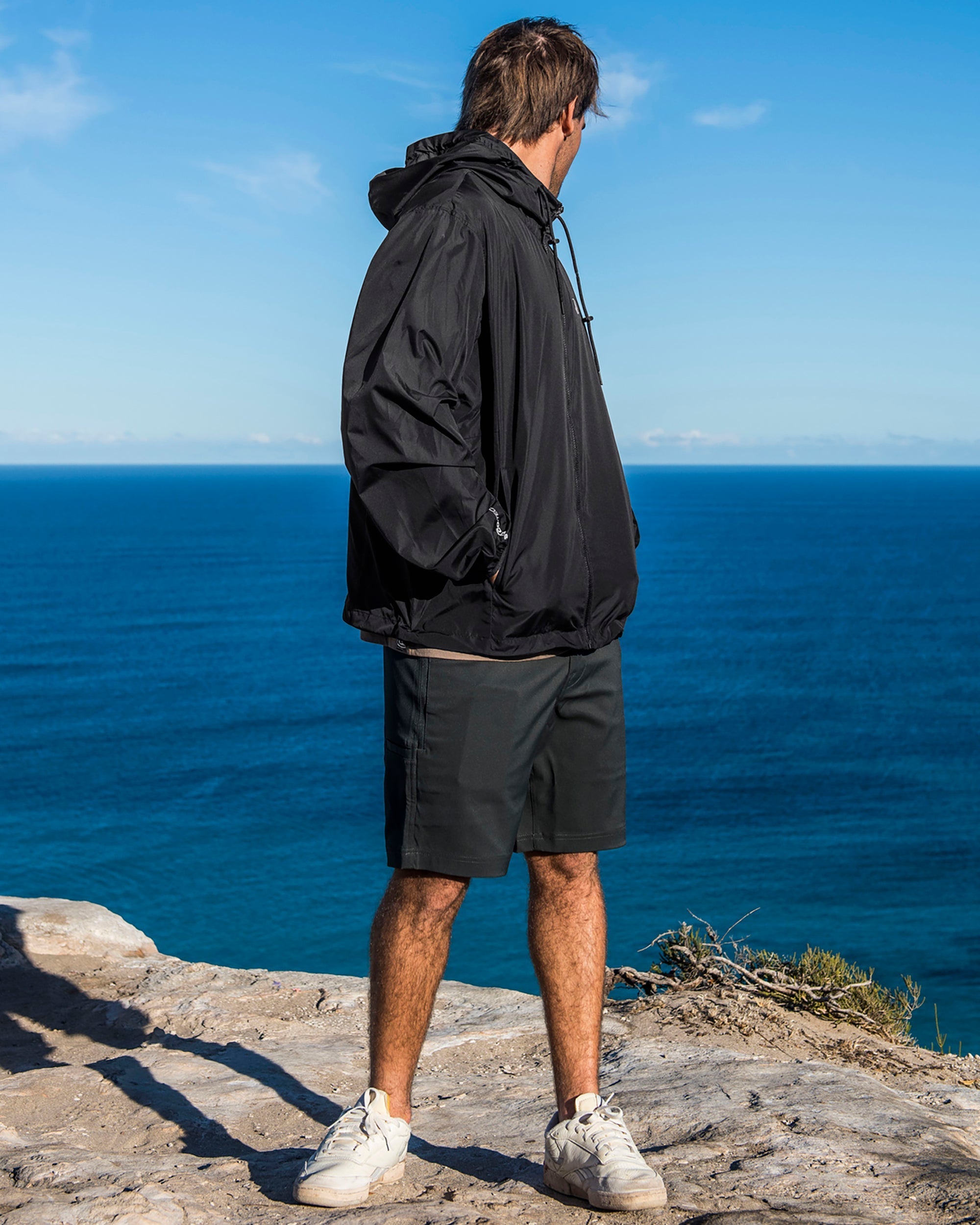heve クラウドブルゾン ブラック Women's Half Zip Shell Jacket | EvoShield