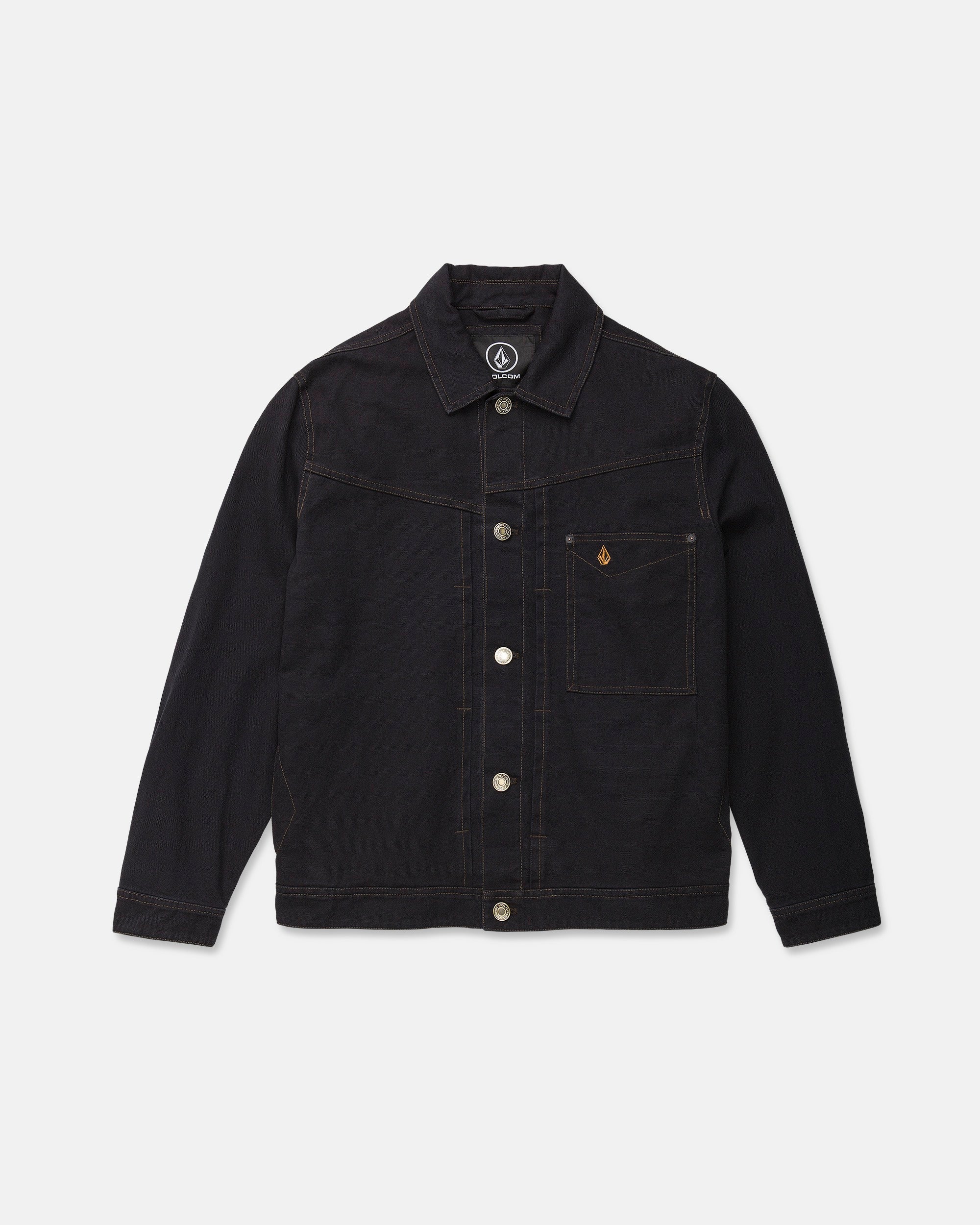 VOLCOM ブラック ジャケット・パンツセット　麻　リネン　ビッグサイズ Men's Slakers Jacket - Volcom
