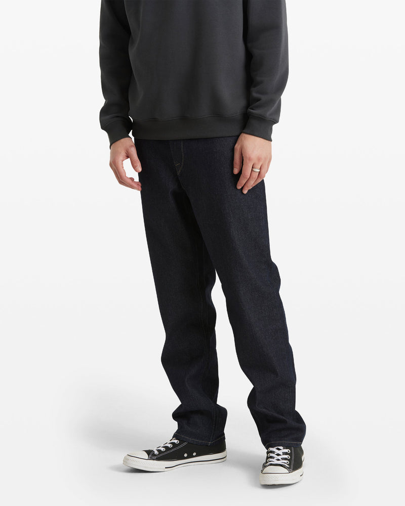 Volcom Men's Fivedown Denim Jeans Dark Rinse