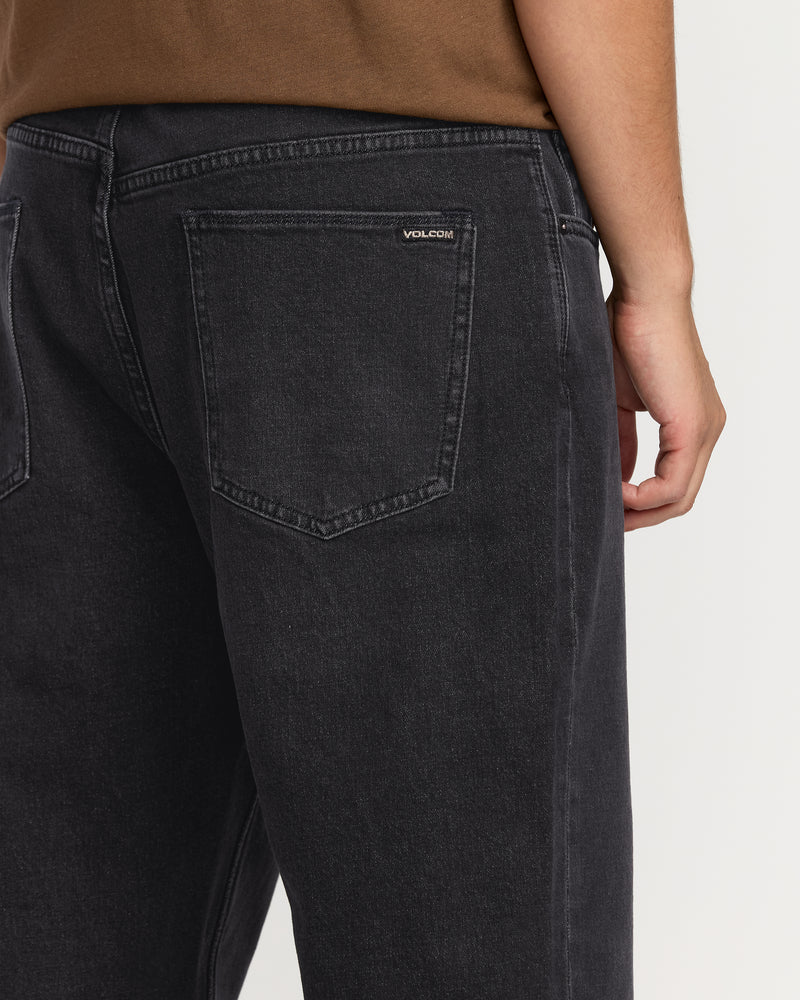 Volcom Men's Fivedown Denim Fade To Black
