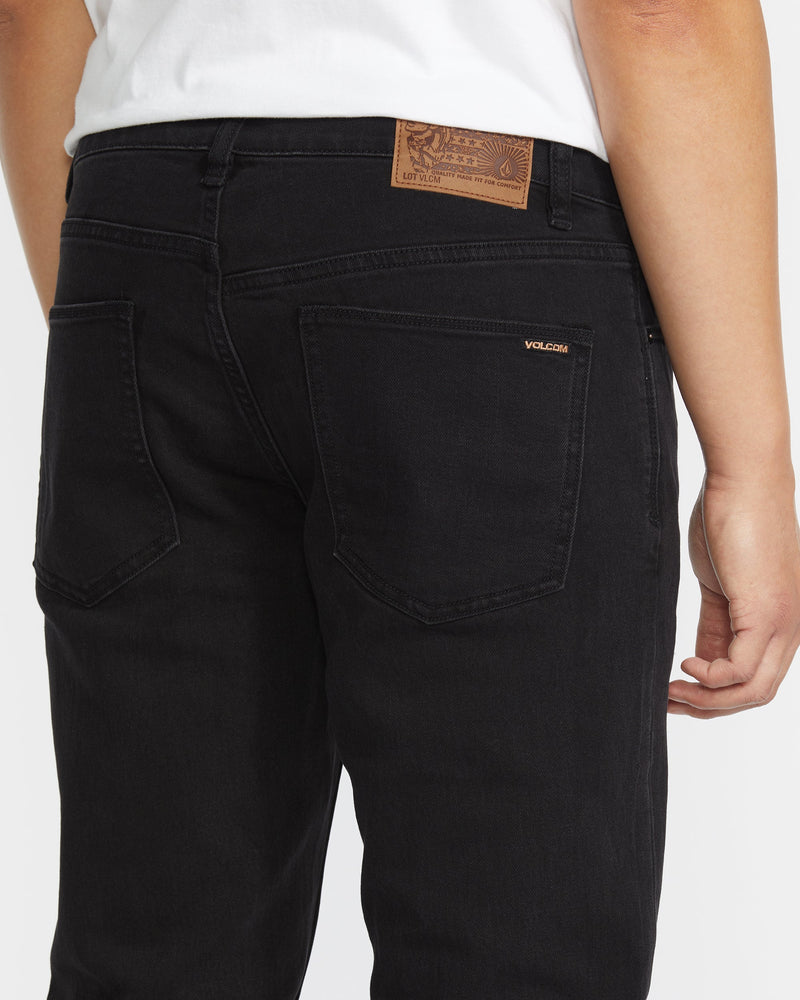 Volcom Men's Vorta Jeans Black Out