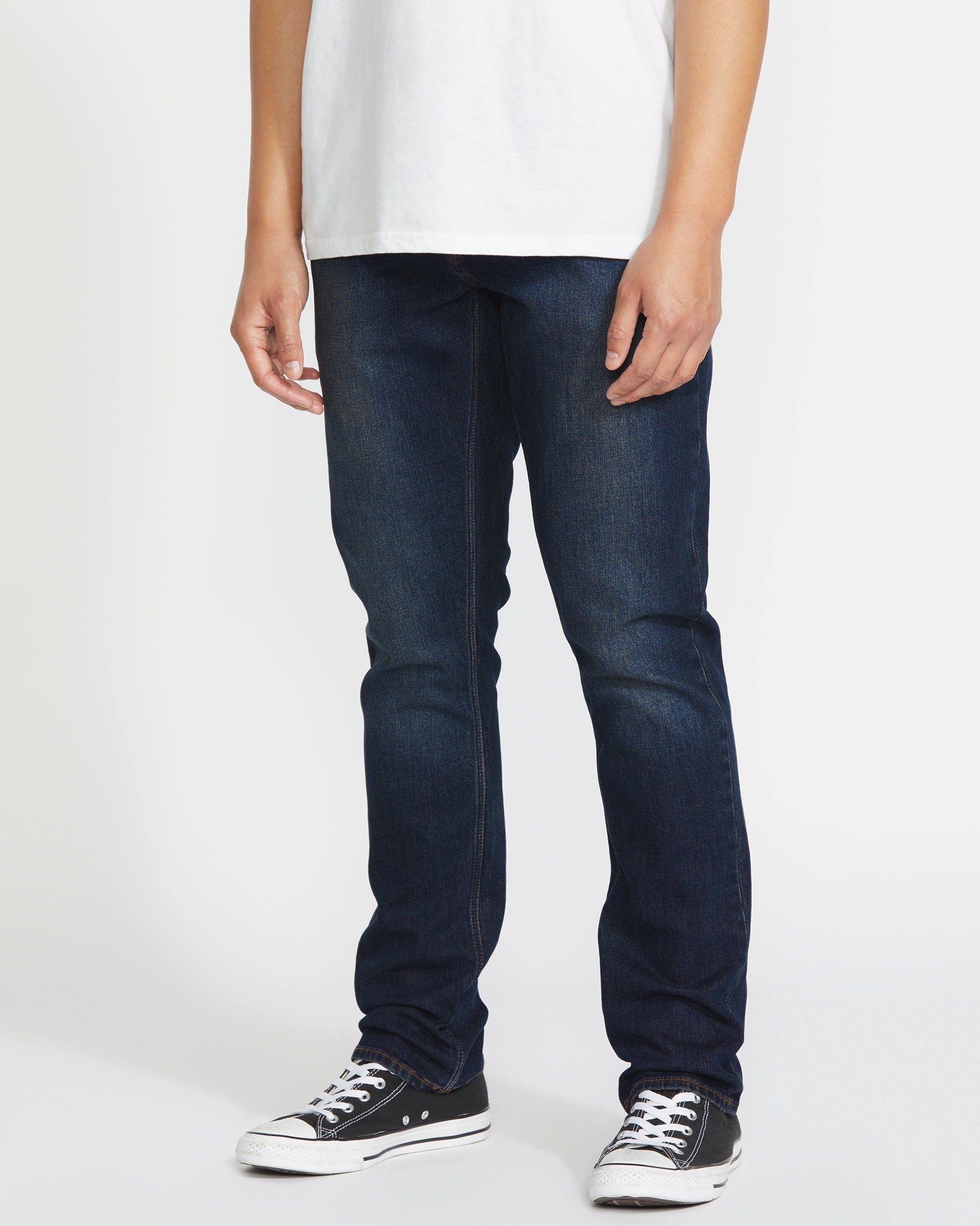 Volcom VORTA SLIMストレートダークブルーデニム Men's Vorta Denim Pants - Volcom