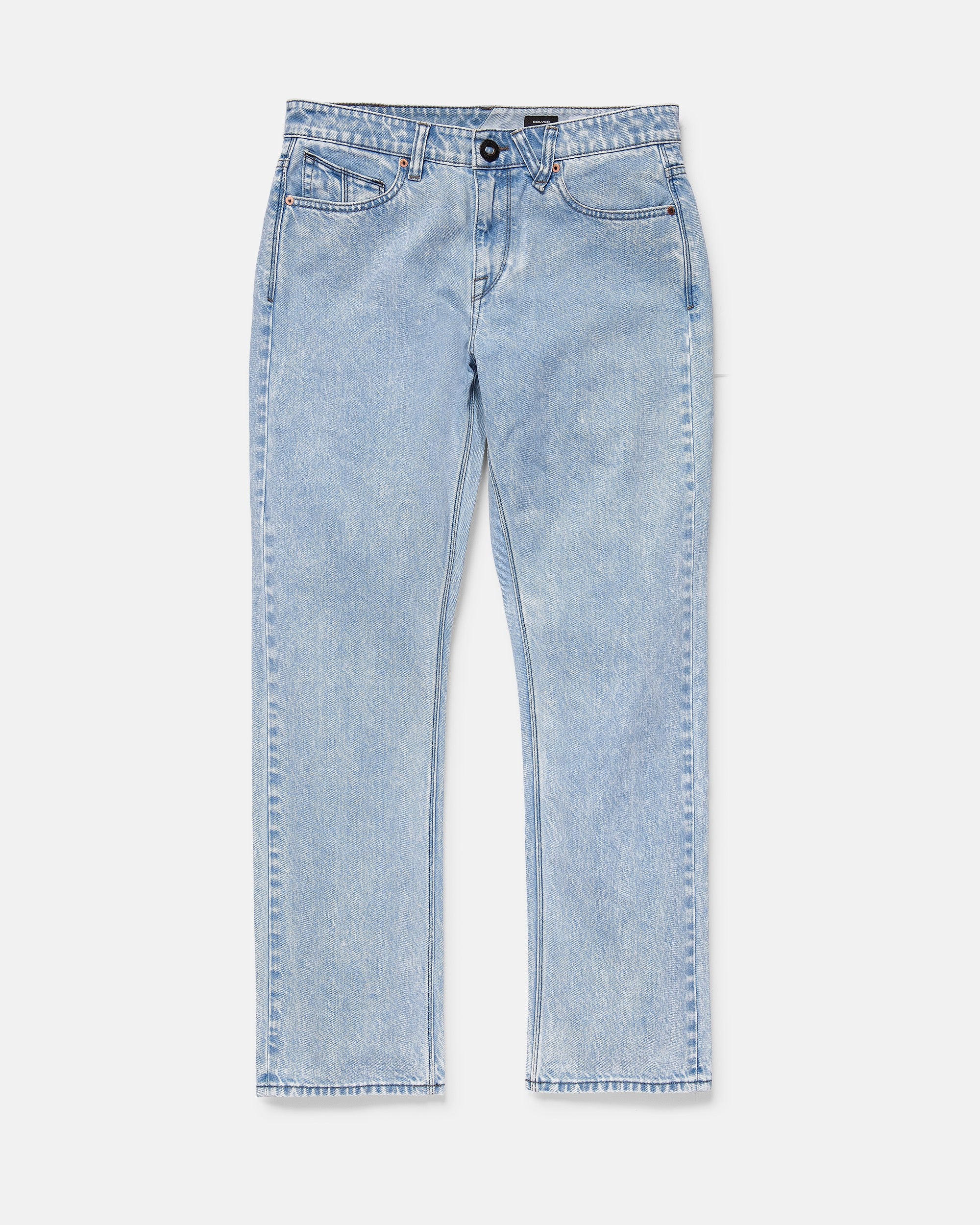 パンツ echeveria Aged Denim Pants 02 light blue Men's Solver Denim Pants - Volcom
