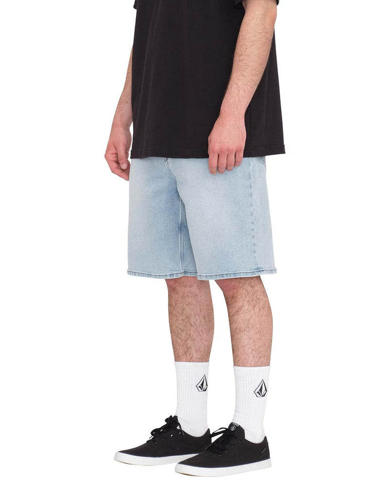 Volcom Men's Billow Denim Shorts Desert Dirt Indigo