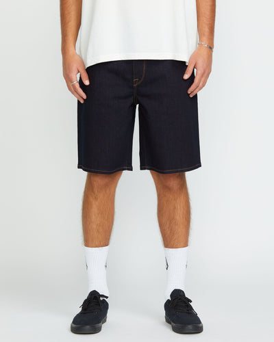 Volcom Men's Billow Denim Shorts Rinse