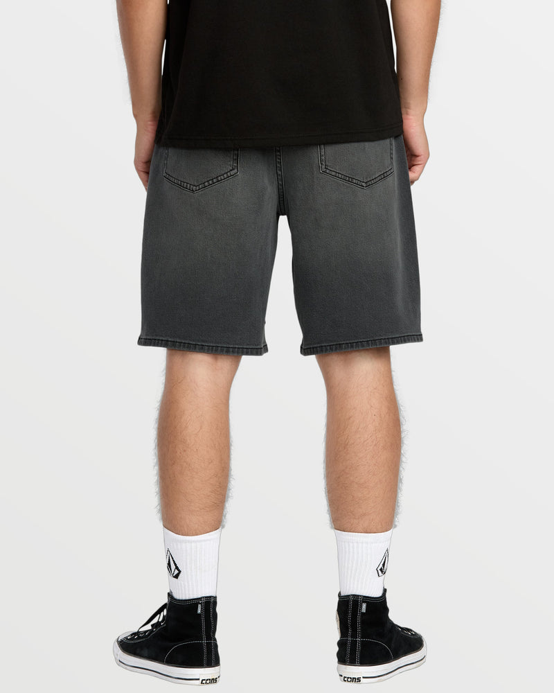 Volcom Men's Billow Denim Shorts 22" Concrete