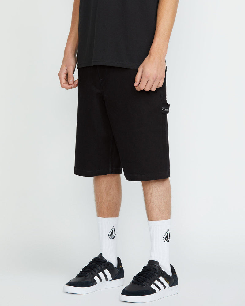 Volcom Men's Sawhorse Denim Shorts Black