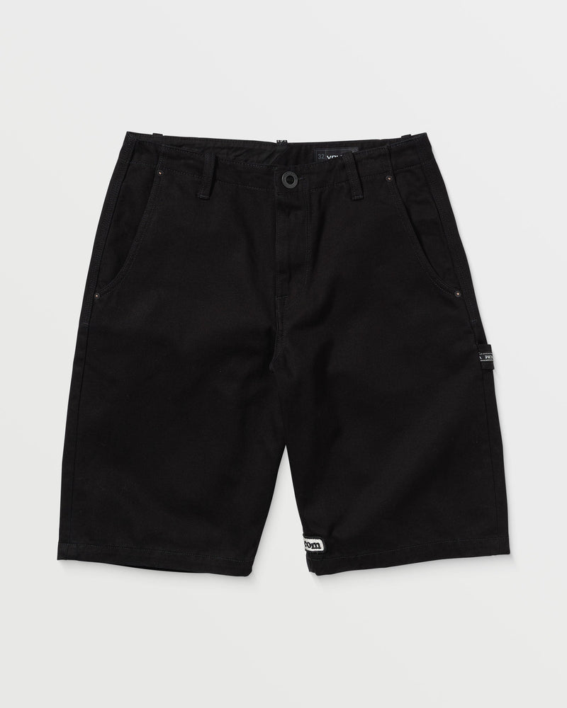 Volcom Men's Sawhorse Denim Shorts Black