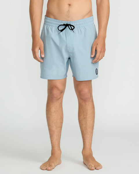 Volcom Men's Lido Solid 16" Trunks Carolina Blue
