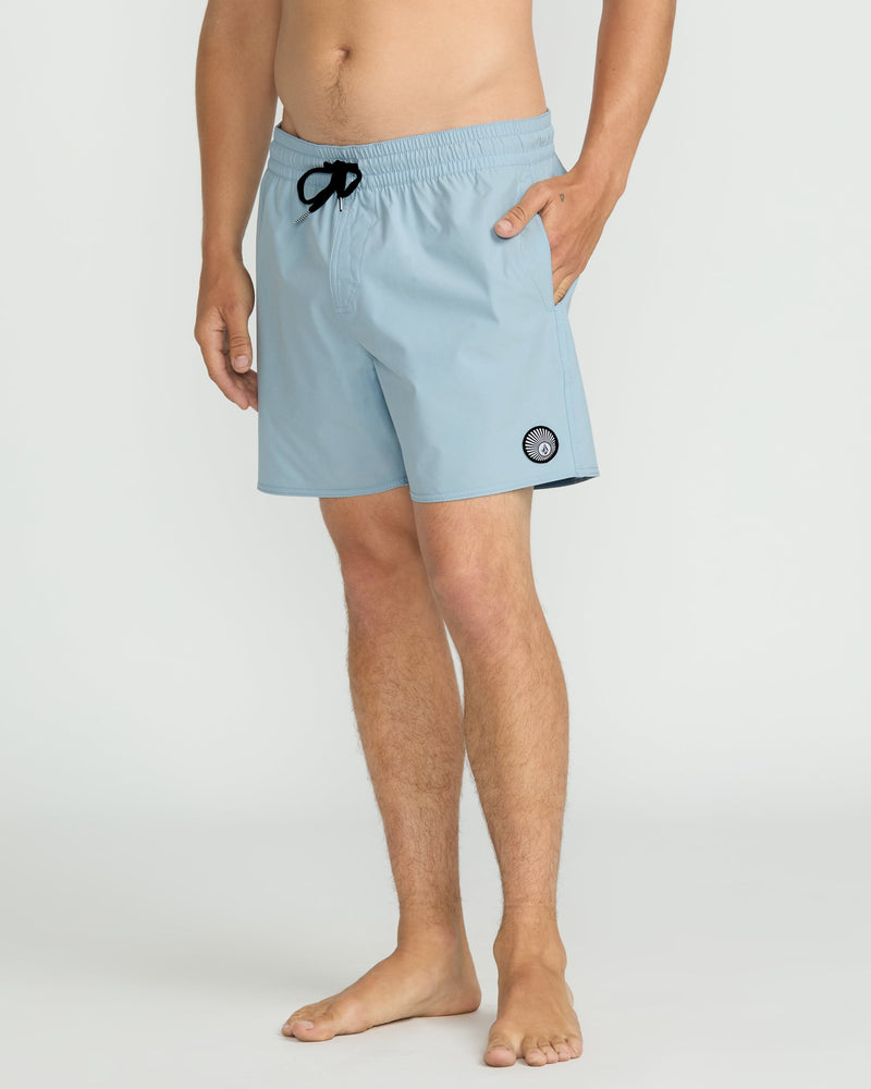 Volcom Men's Lido Solid 16" Trunks Carolina Blue