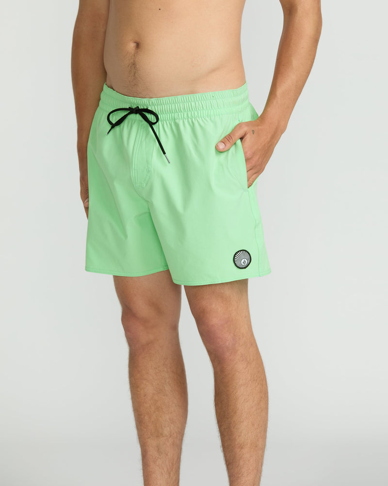 Volcom Men's Lido Solid 16" Trunks Jade Cream