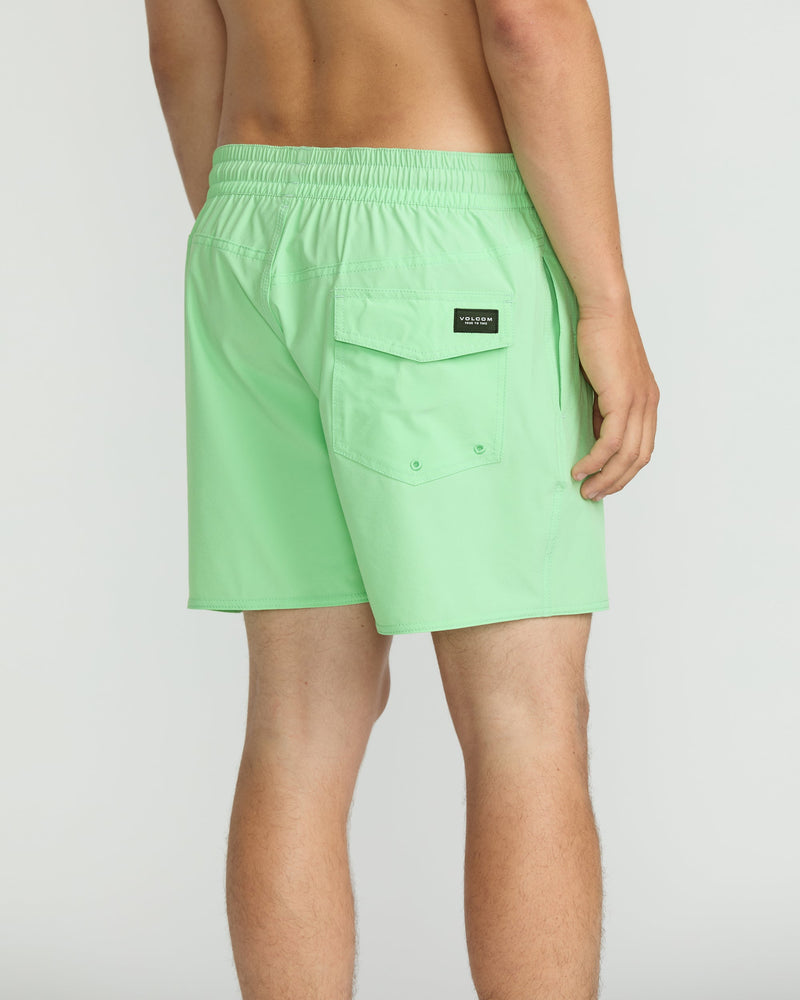 Volcom Men's Lido Solid 16" Trunks Jade Cream
