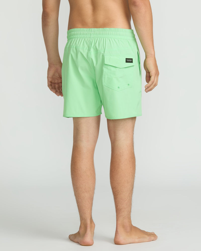 Volcom Men's Lido Solid 16" Trunks Jade Cream