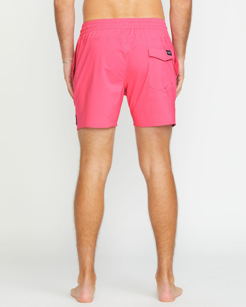 Volcom Men's Lido Solid 16" Trunks Neon Pink