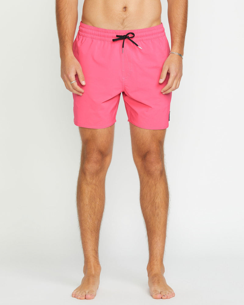Volcom Men's Lido Solid 16" Trunks Neon Pink