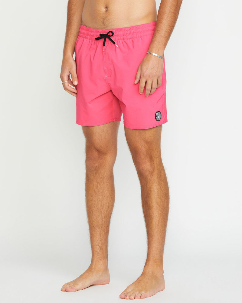 Volcom Men's Lido Solid 16" Trunks Neon Pink