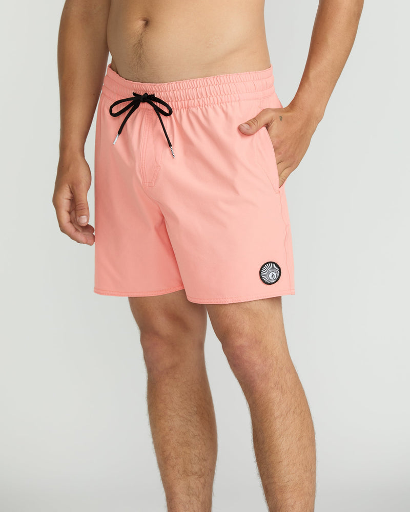 Volcom Men's Lido Solid 16" Trunks Peach Fuzz