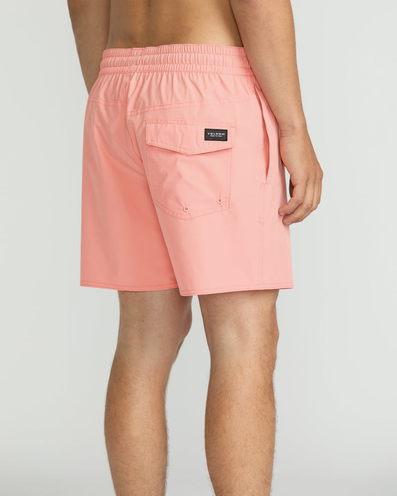 Volcom Men's Lido Solid 16" Trunks Peach Fuzz