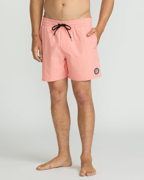 Volcom Men's Lido Solid 16" Trunks Peach Fuzz