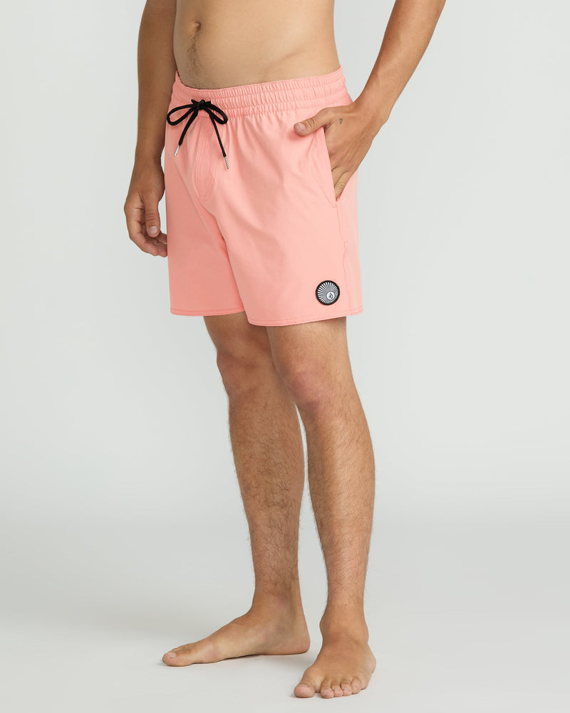 Volcom Men's Lido Solid 16" Trunks Peach Fuzz
