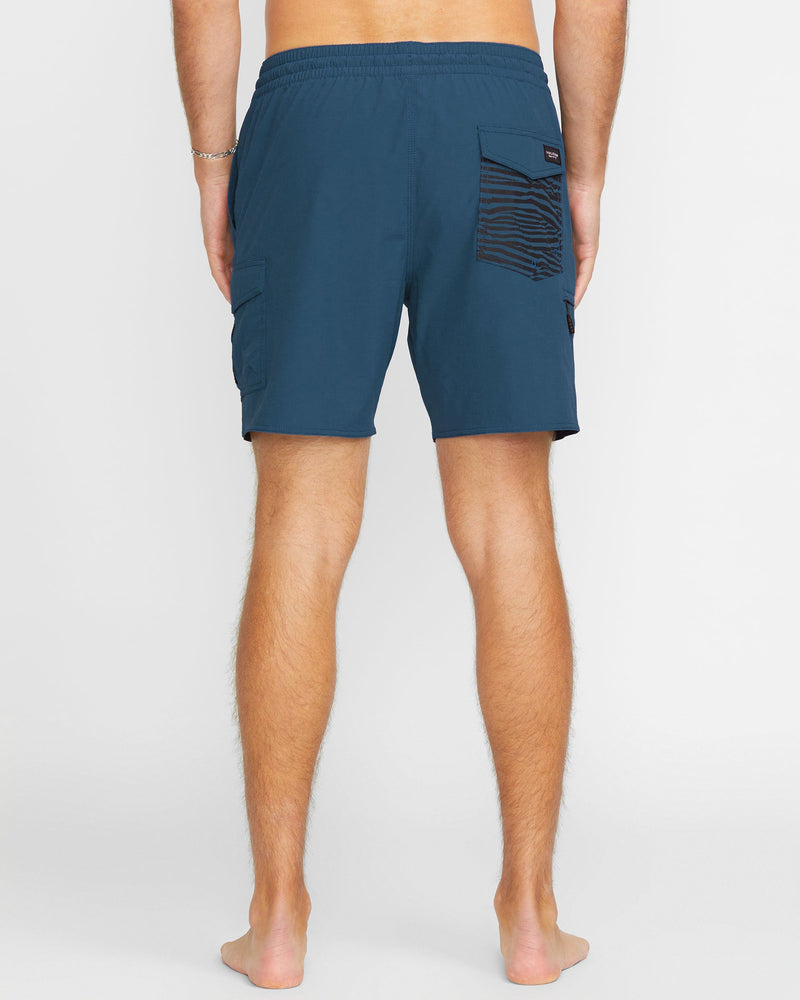 Volcom Men's Truly Liberator Trunks Deep Blue
