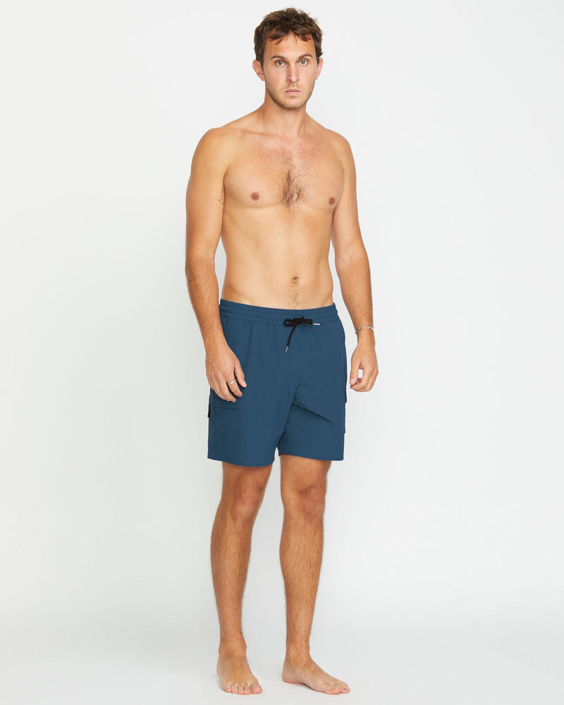 Volcom Men's Truly Liberator Trunks Deep Blue