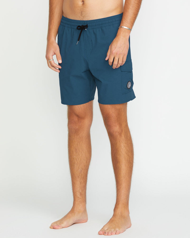 Volcom Men's Truly Liberator Trunks Deep Blue
