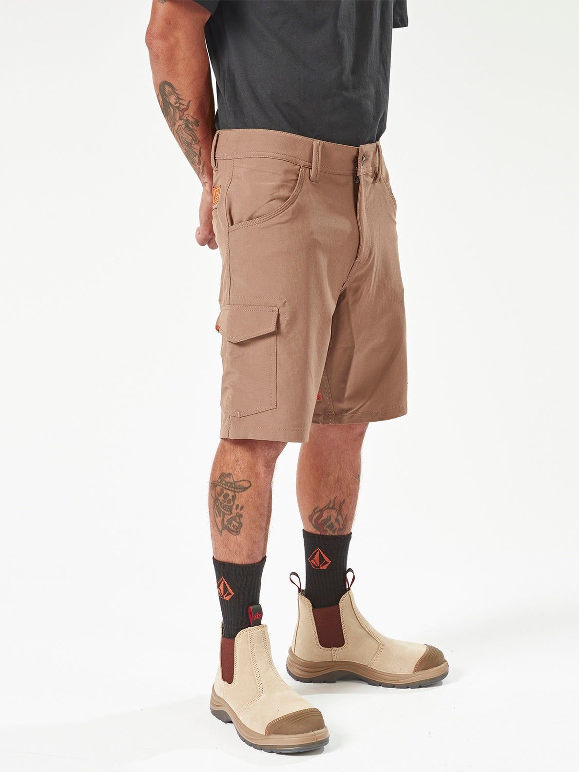 Volcom Workwear Slab Hybrid Shorts - Brindle