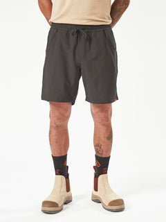 Volcom Workwear Slab Elastic Waist Shorts - Black