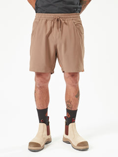 Volcom Workwear Slab Elastic Waist Shorts - Brindle