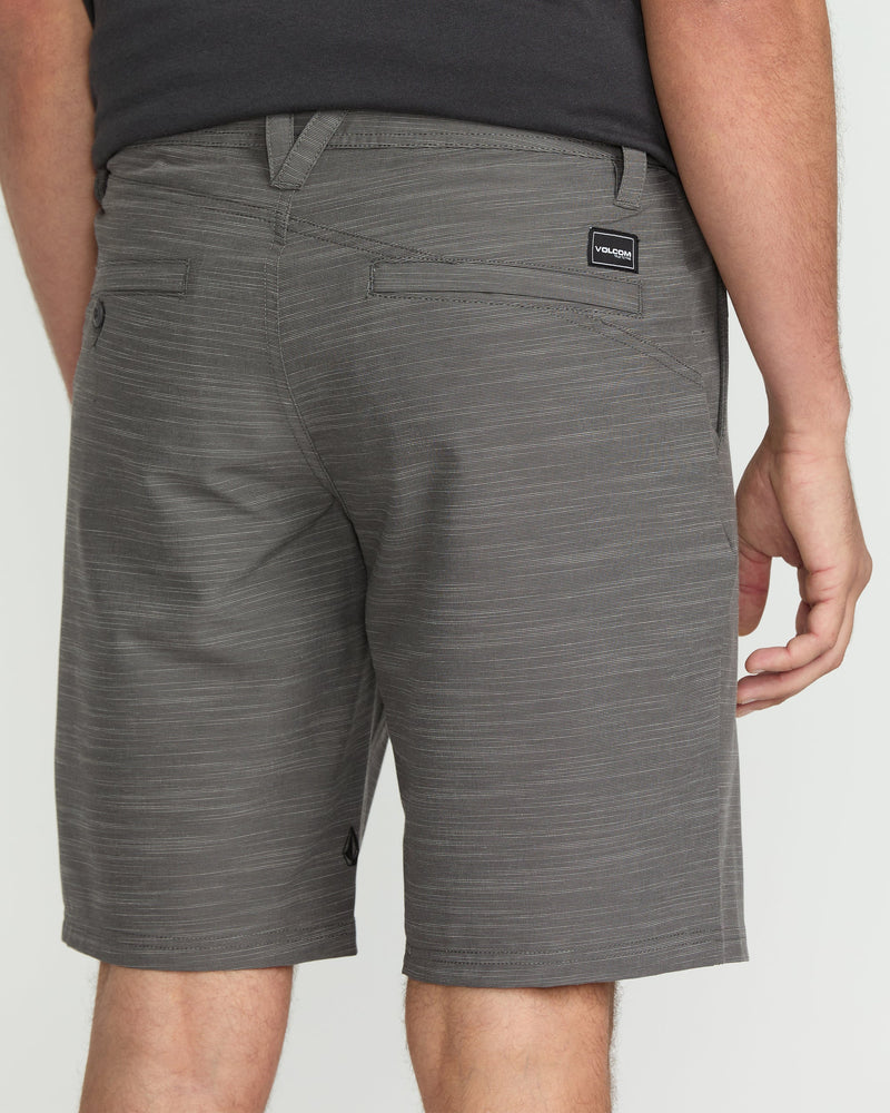 Volcom Men's Slub Frickin Cross Shred 20" Hybrid Shorts Pewter