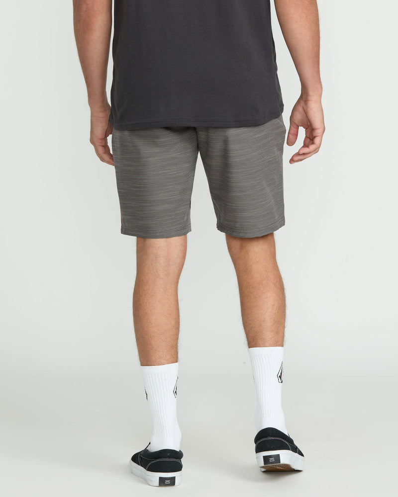 Volcom Men's Slub Frickin Cross Shred 20" Hybrid Shorts Pewter