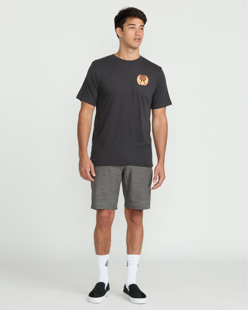 Volcom Men's Slub Frickin Cross Shred 20" Hybrid Shorts Pewter