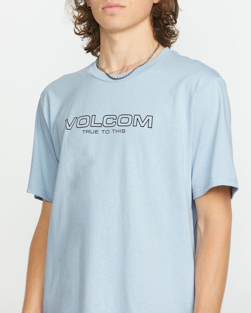 Volcom Men's Newro Short Sleeve Tee Carolina Blue