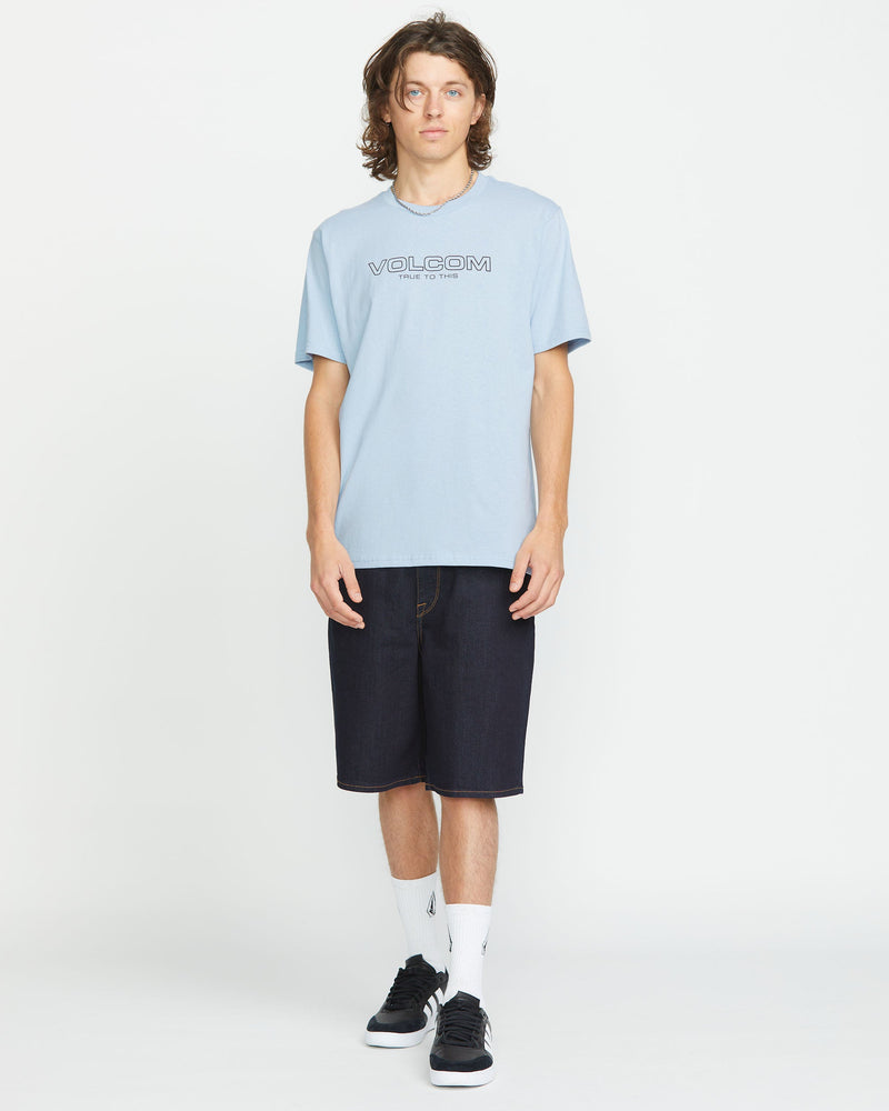 Volcom Men's Newro Short Sleeve Tee Carolina Blue