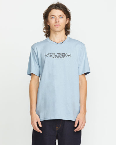 Volcom Men's Newro Short Sleeve Tee Carolina Blue
