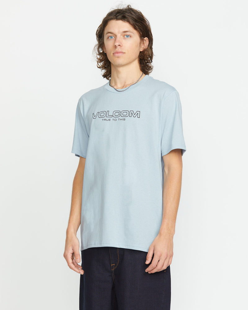 Volcom Men's Newro Short Sleeve Tee Carolina Blue