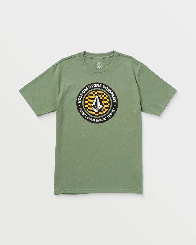 Volcom Men's Stoney Circle Short Sleeve Tee Light Olive