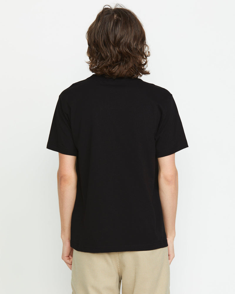 Volcom Men's Woven Label Pocket Tee Black