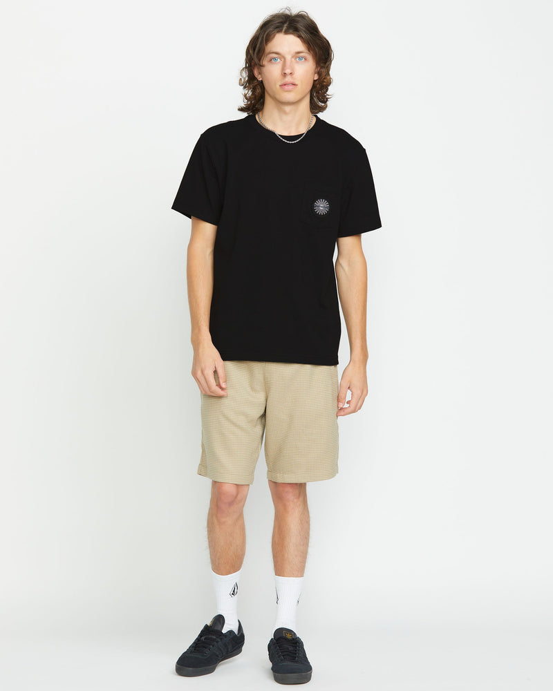 Volcom Men's Woven Label Pocket Tee Black